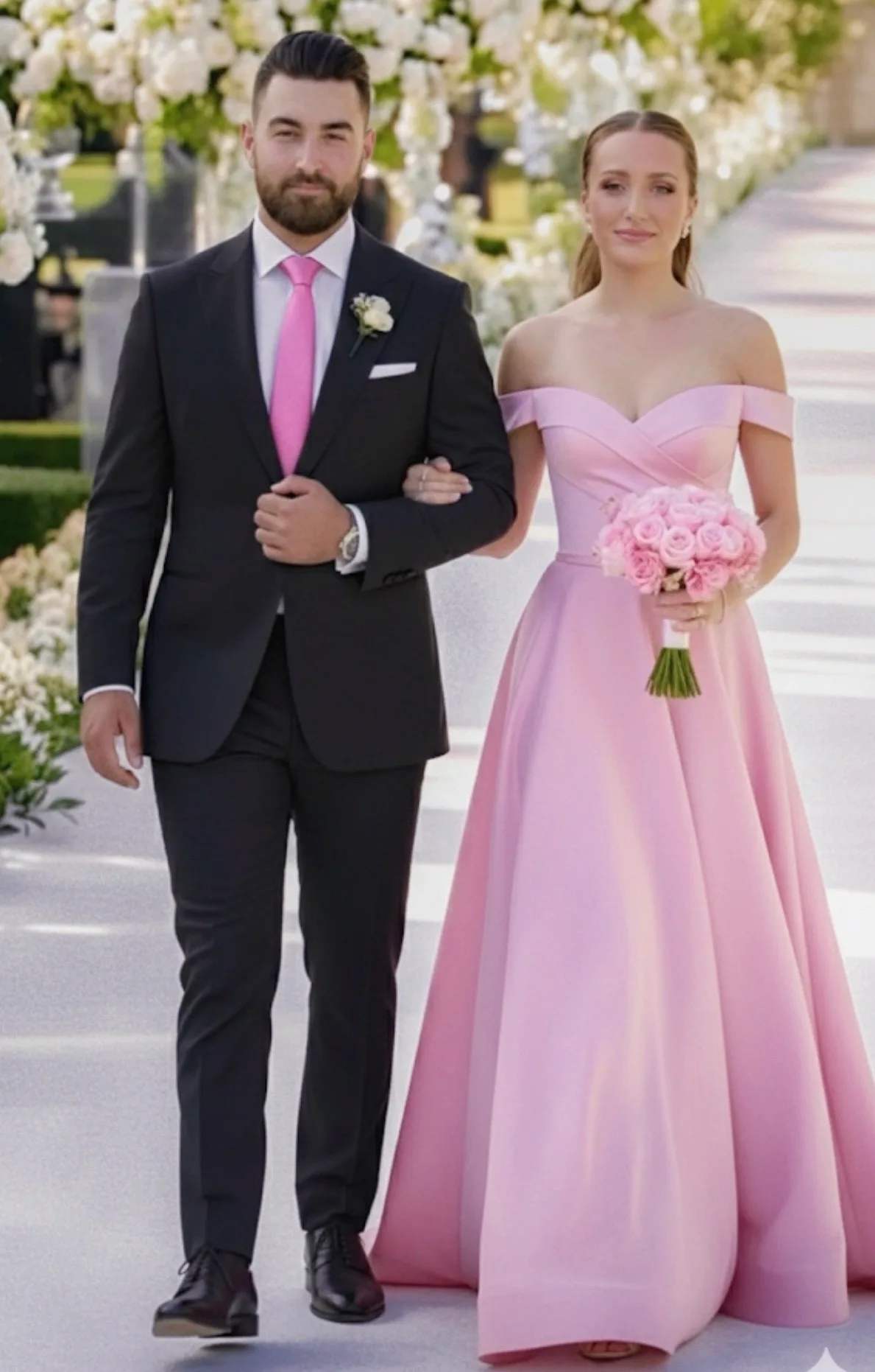 Principal sponsors attire — shades of pink